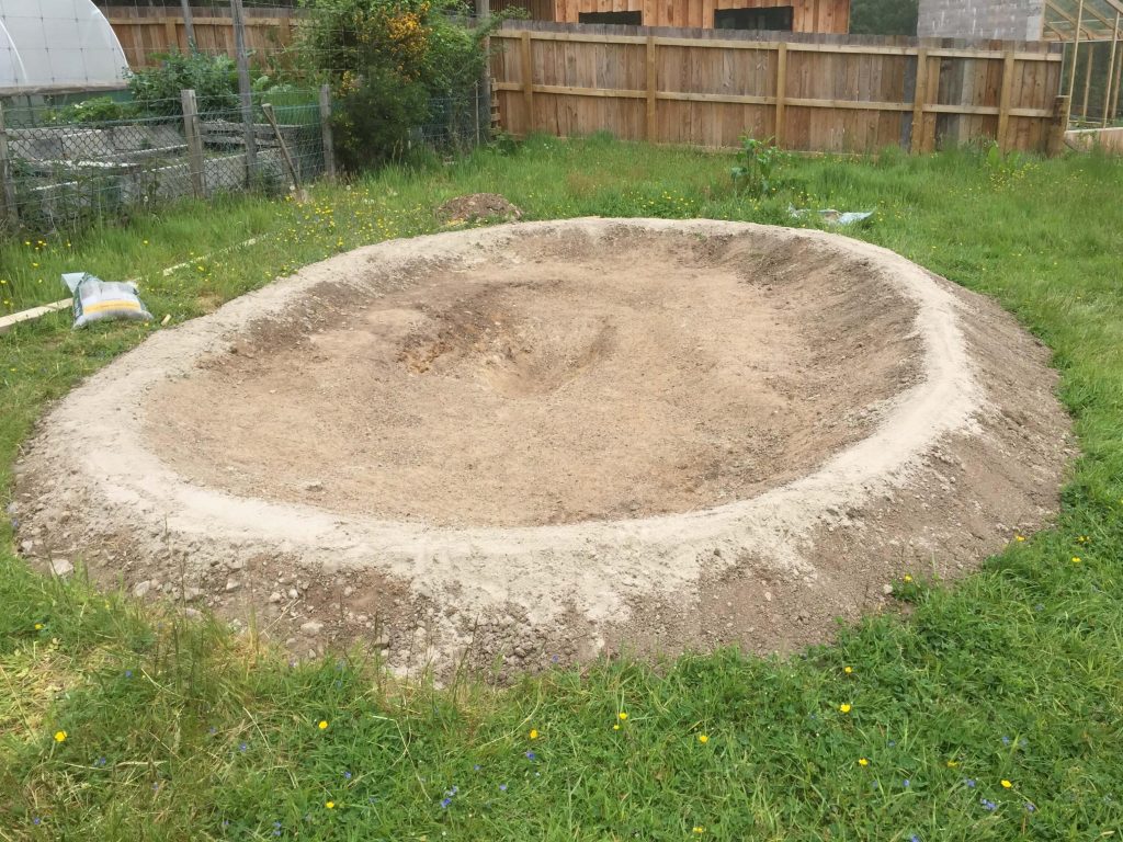 Excavating the wildlife pond